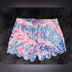 Lilly Pulitzer High Waist Pink and Blue Shorts